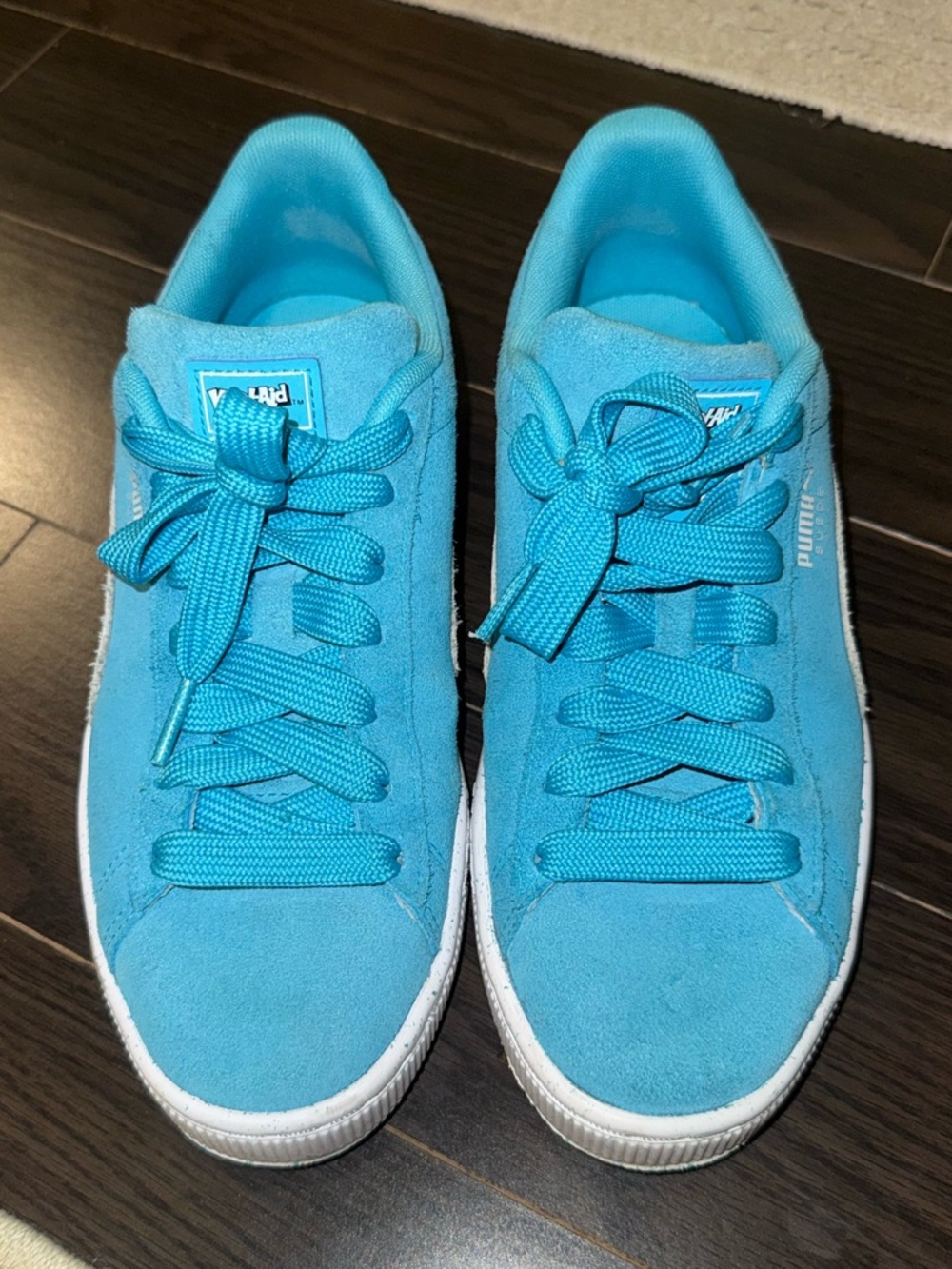 Puma Women's Limited Edition Kool-Aid Turquoise Suede Low-Top Sneakers